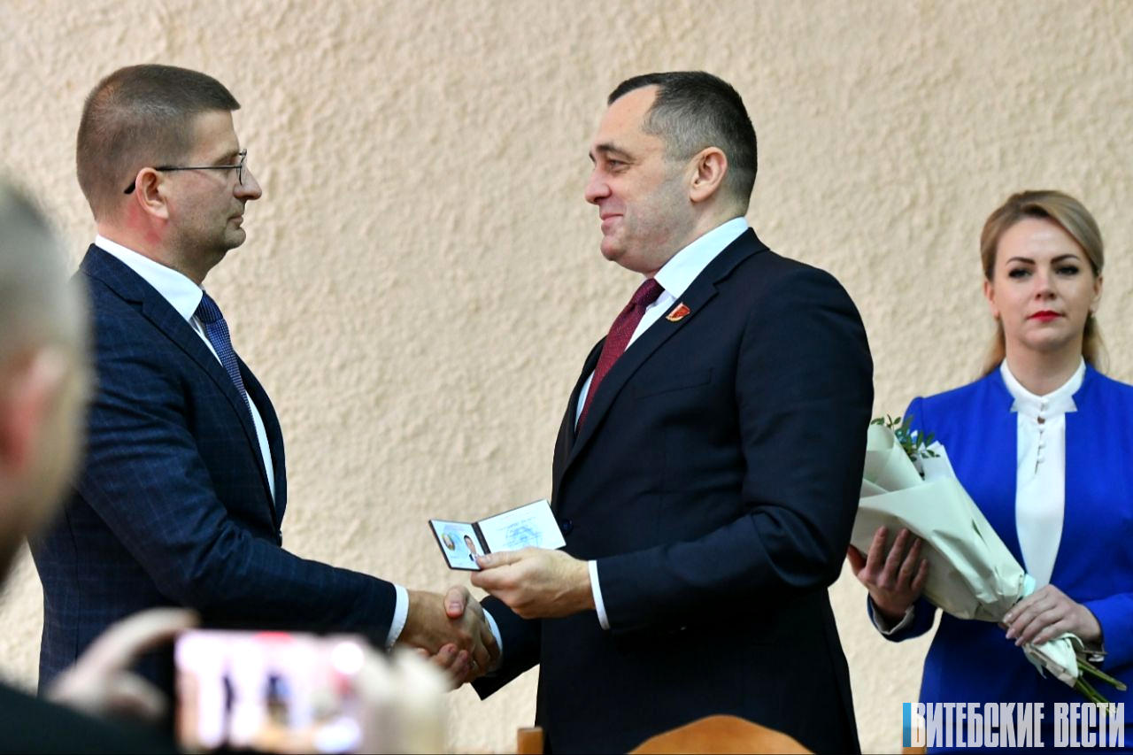 ФОТОФАКТ: Утвержден в должности председатель Ушачского района - Сергей Шамович