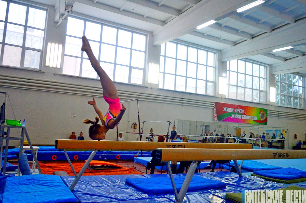 Фоторепортаж. В Витебске проходит спартакиада спортшкол Беларуси по спортивной гимнастике