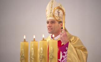 Біскуп Віцебскі Алег Буткевіч віншуе католікаў са святам Вялікадня