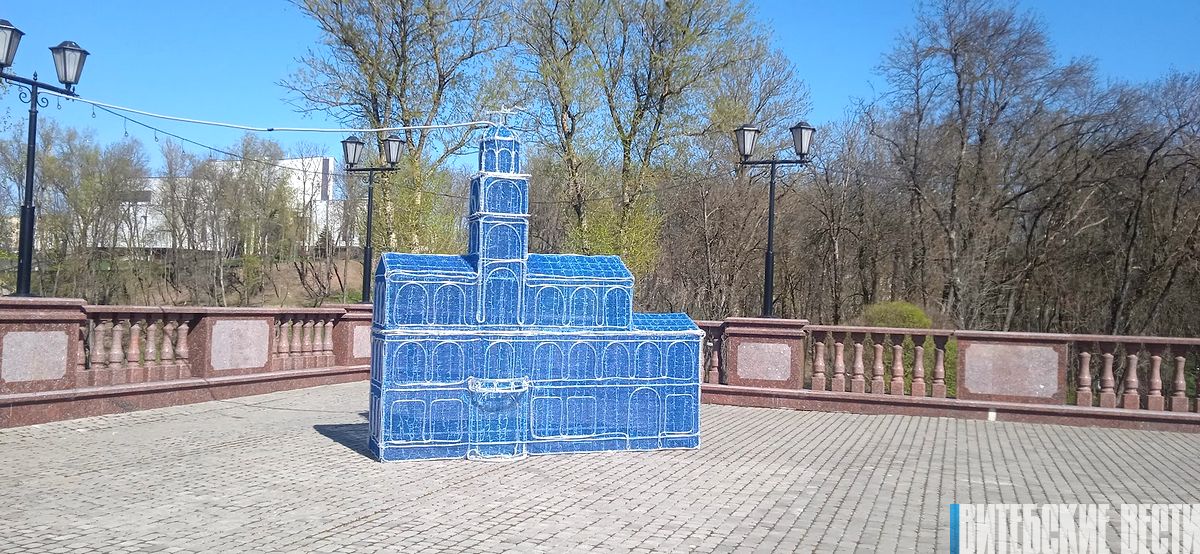 Фотофакт. В центре Витебска установлен арт-объект в виде одного из городских символов