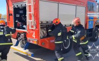 По поручению министра по чрезвычайным ситуациям проводится внезапная проверка подразделений МЧС Витебского гарнизона