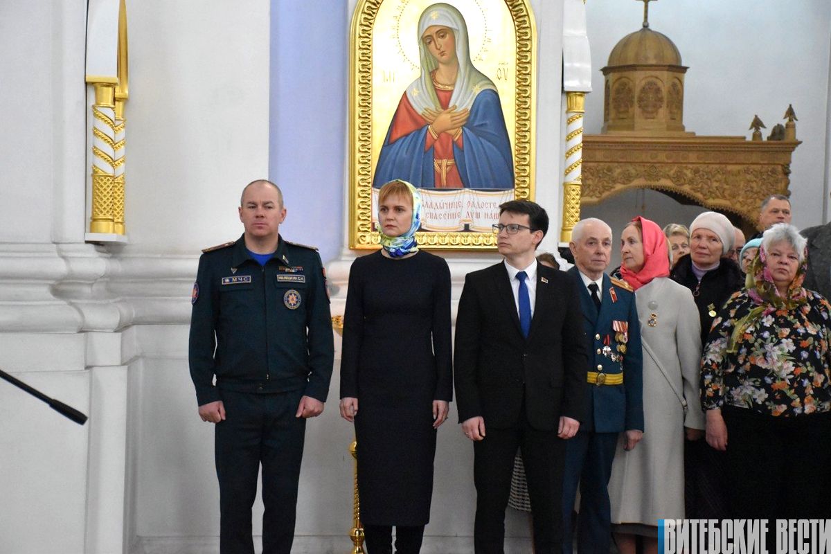  В Свято-Успенском храме Витебска отметили 40-ю годовщину со дня аварии на Чернобыльской АЭС