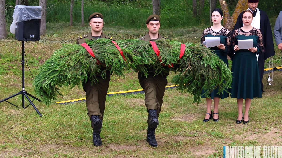 В Полоцком районе перезахоронили останки жертв геноцида белорусского народа
