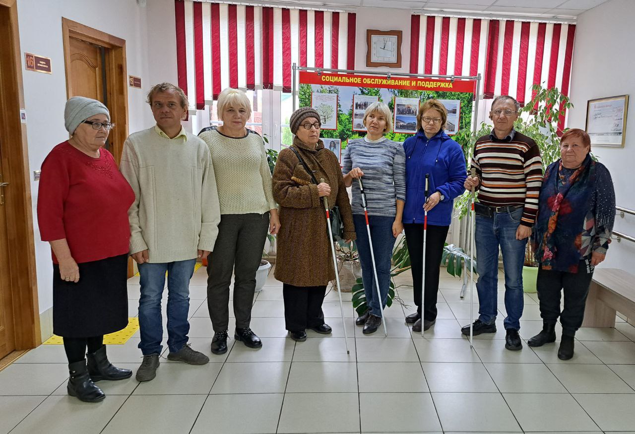 В Лепельском районе провели практикум для незрячих и слабовидящих людей в  рамках месячника 