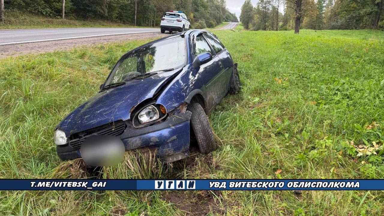 В Витебском районе в ДТП пострадали водитель и пассажир