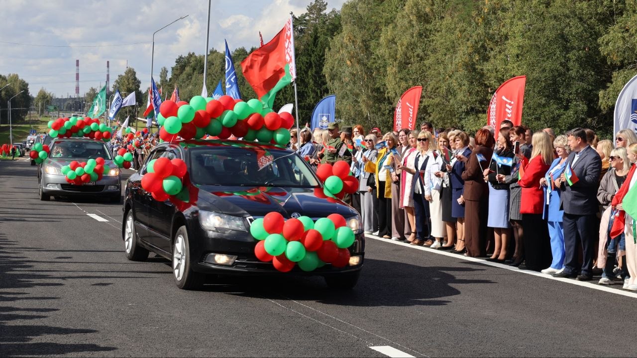 В Новополоцке после масштабной реконструкции торжественно открыт путепровод по улице Блохина