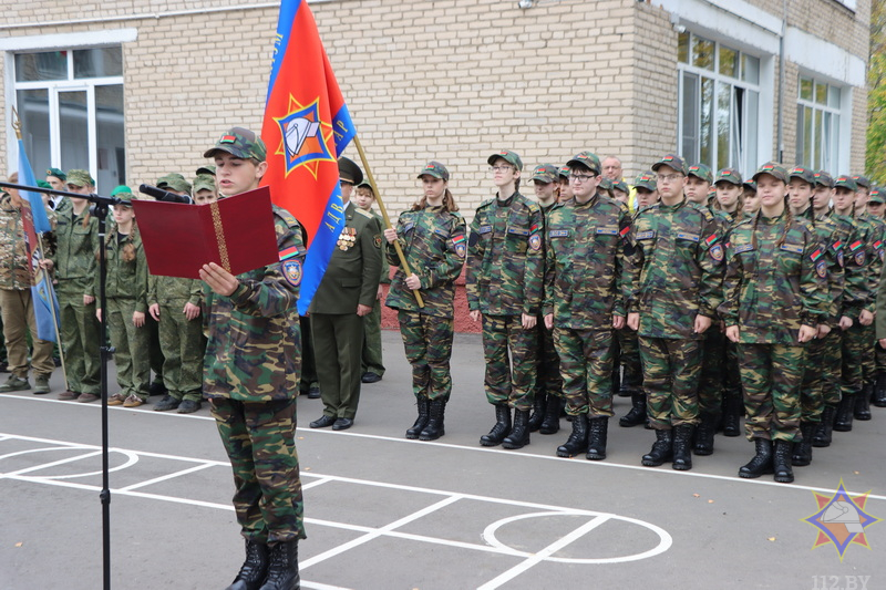 Школьники Новополоцка пополнили ряды клуба «Защитник» под эгидой спасателей Витебщины