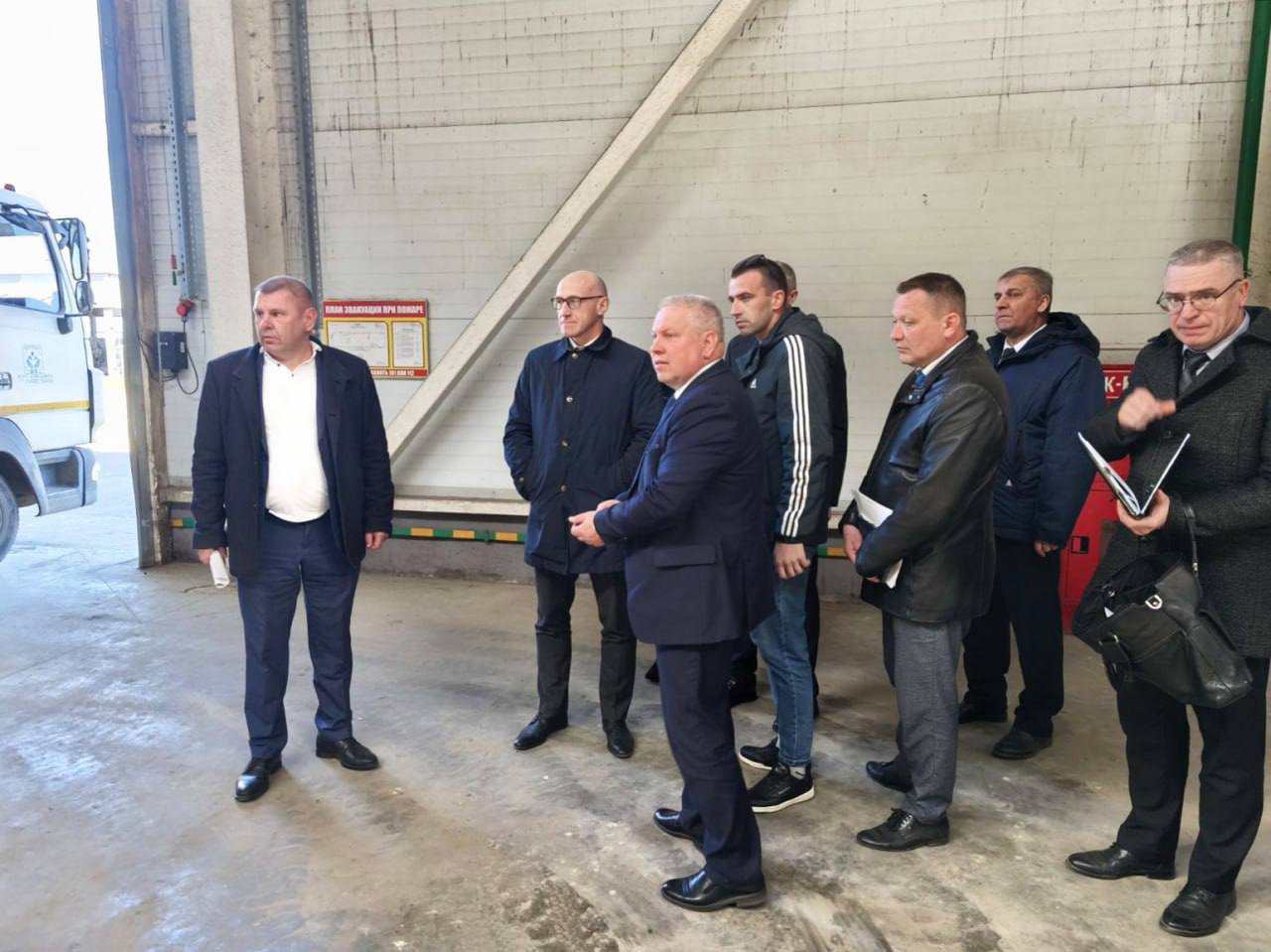 Геннадий Трубило и Петр Белусь посетили мусороперерабатывающий комплекс в Оршанском районе 